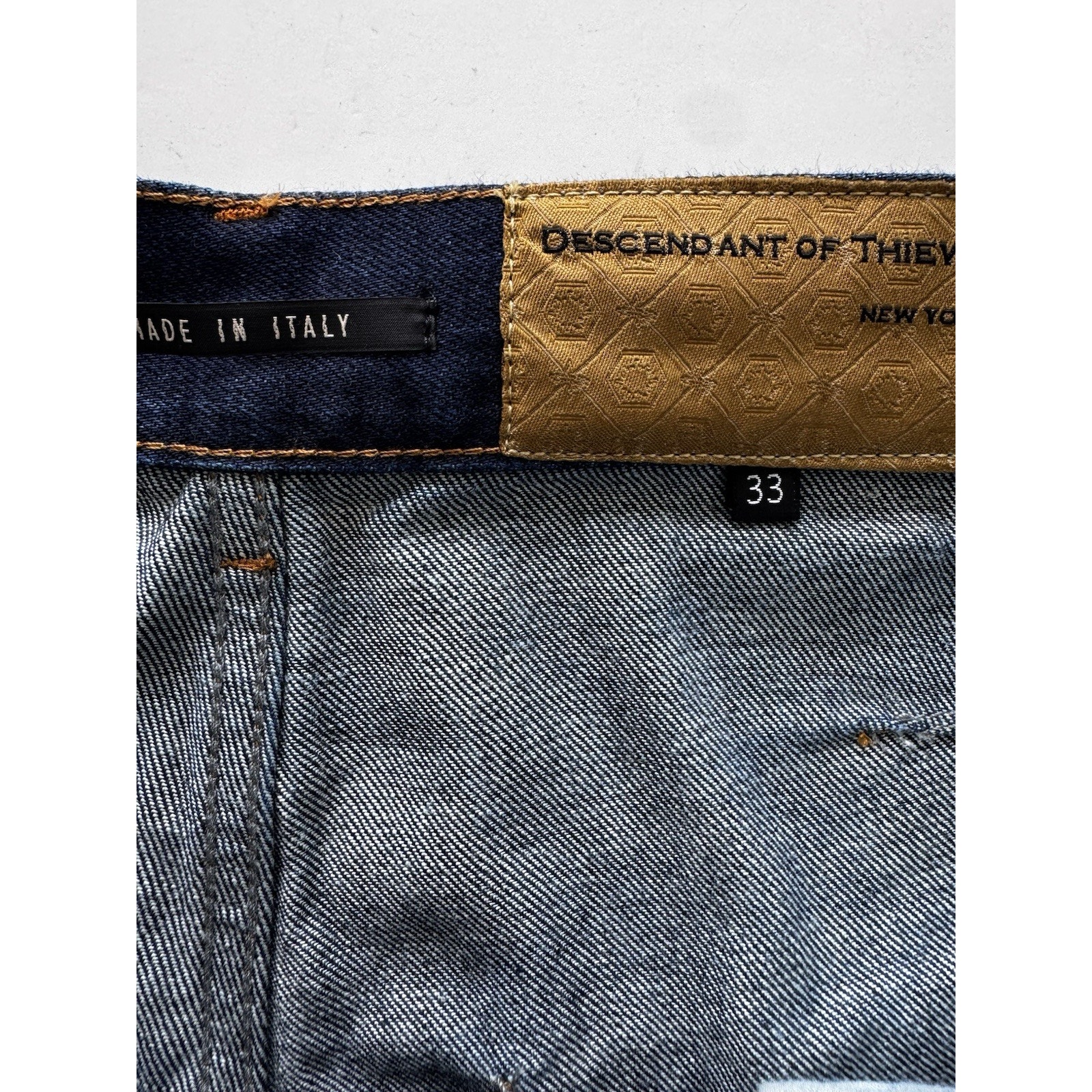 Descendant Of Thieves Selvedge Jeans Men’s The Italian 5-Pocket: Dark Size 33 — image 7 of 8